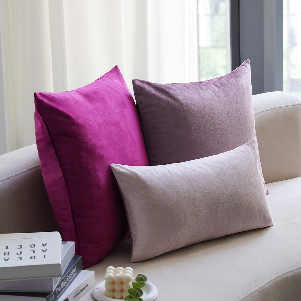 Set 3 Velvet Throw Pillows INSERTS INCLUDED 3 sizes 1 of 18\