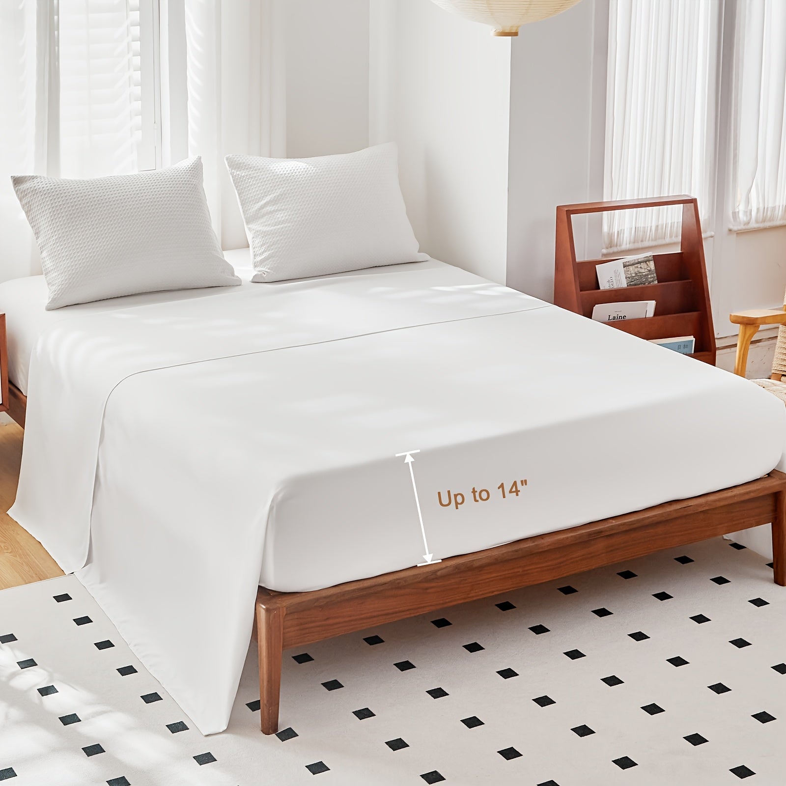 This Luxurious 7pcs Bedding Features a Waffle Grid Design in a Solid Color, Including a Flat Sheet, a Comforter, a Fitted Sheet, And Four Pillowcases (Pillow Inserts Not Included). It Is a Down Alternative Quilt Suitable for All Seasons