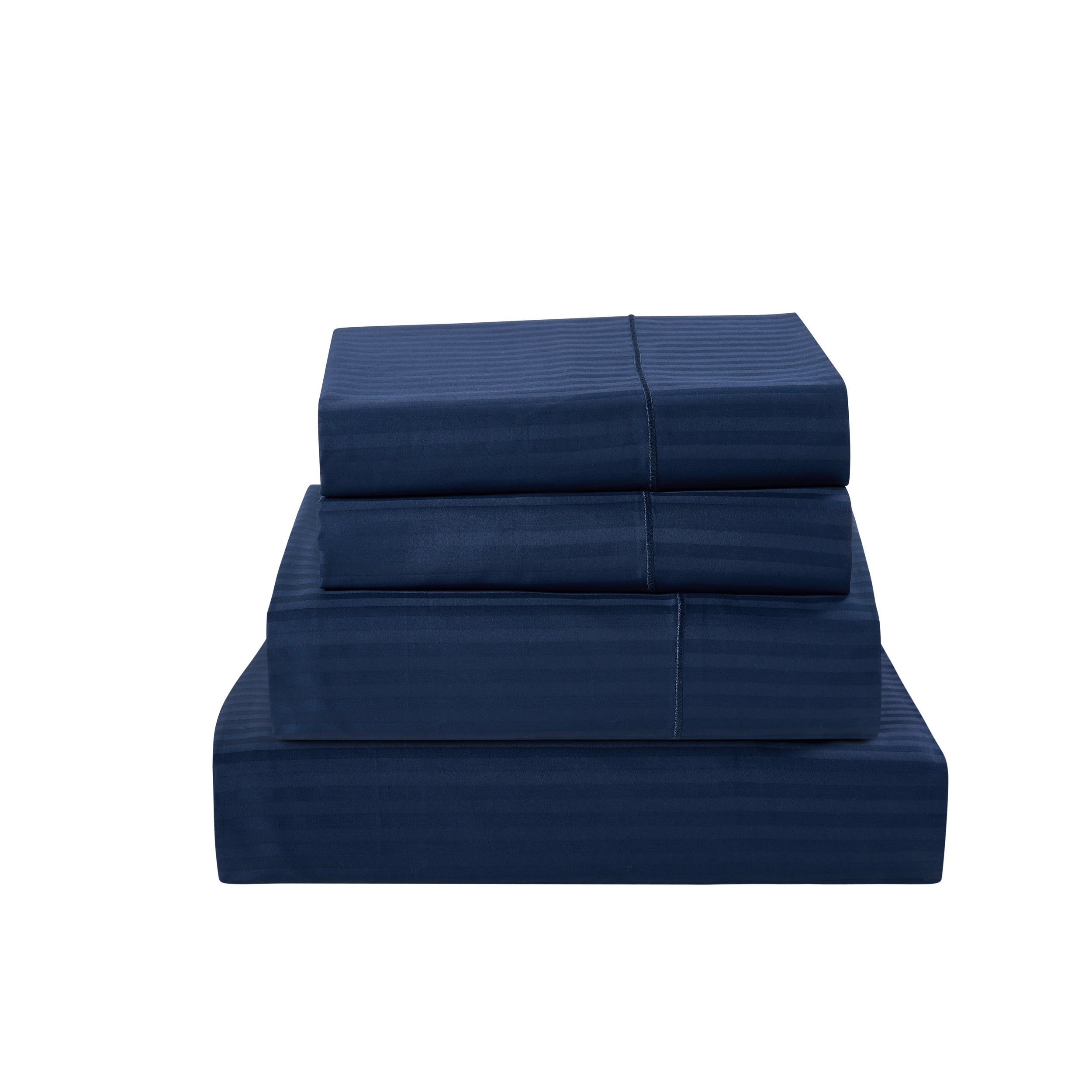 1000 Thread Count Egyptian Cotton Damask Stripe Sheet Set - Long-Lasting Quality, Durable, and Breathability for Premium Sleep