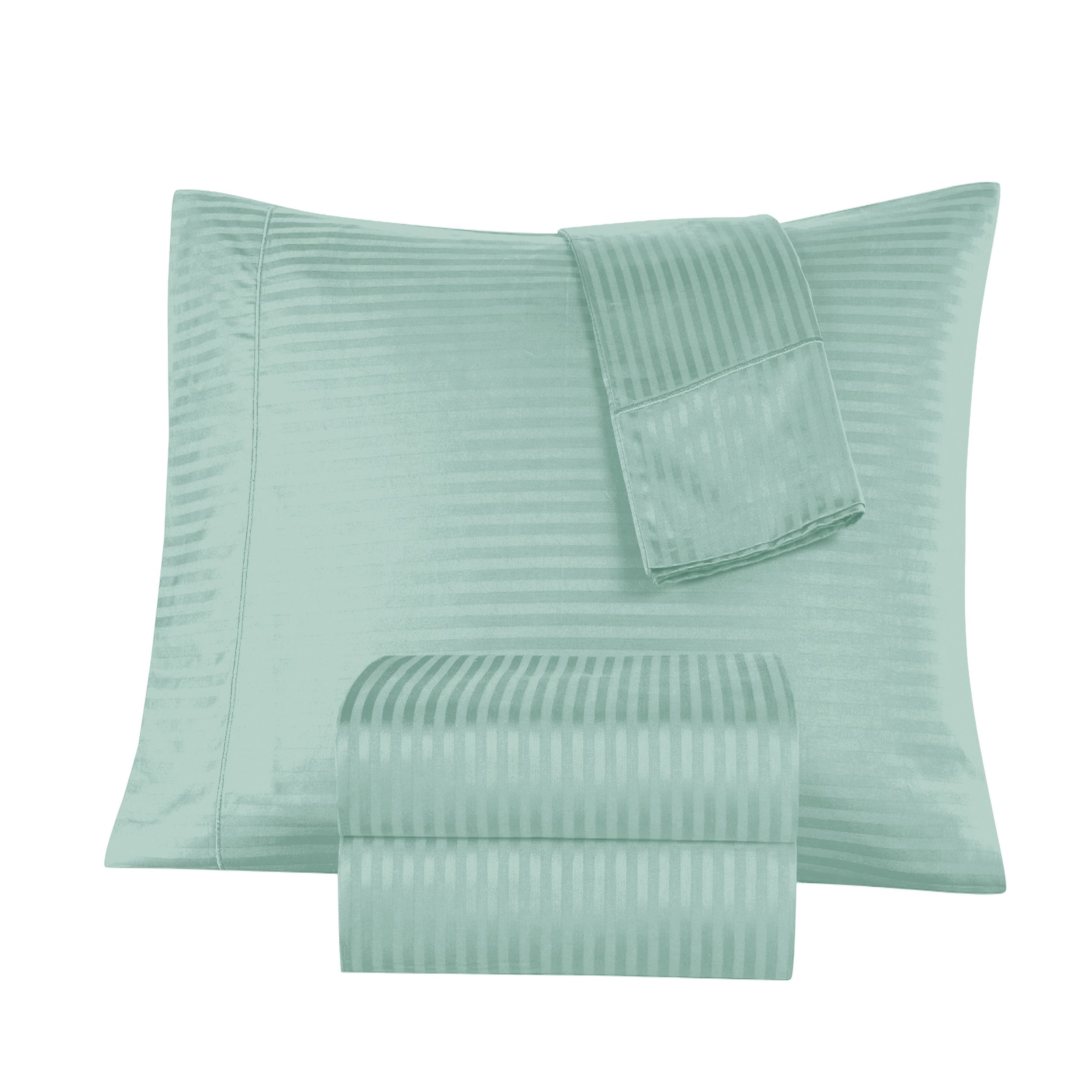 1000 Thread Count Egyptian Cotton Damask Stripe Sheet Set - Long-Lasting Quality, Durable, and Breathability for Premium Sleep