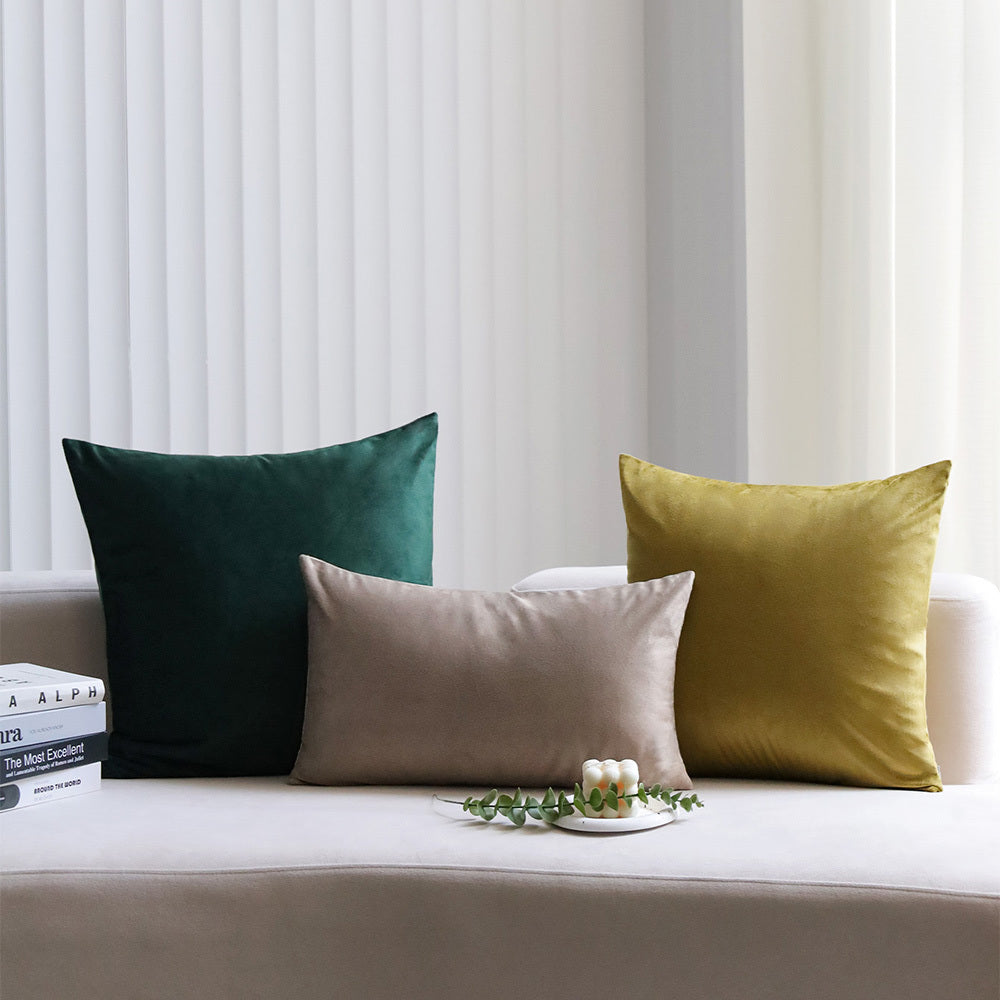 Set 3 Velvet Throw Pillows INSERTS INCLUDED 3 sizes 1 of 18\