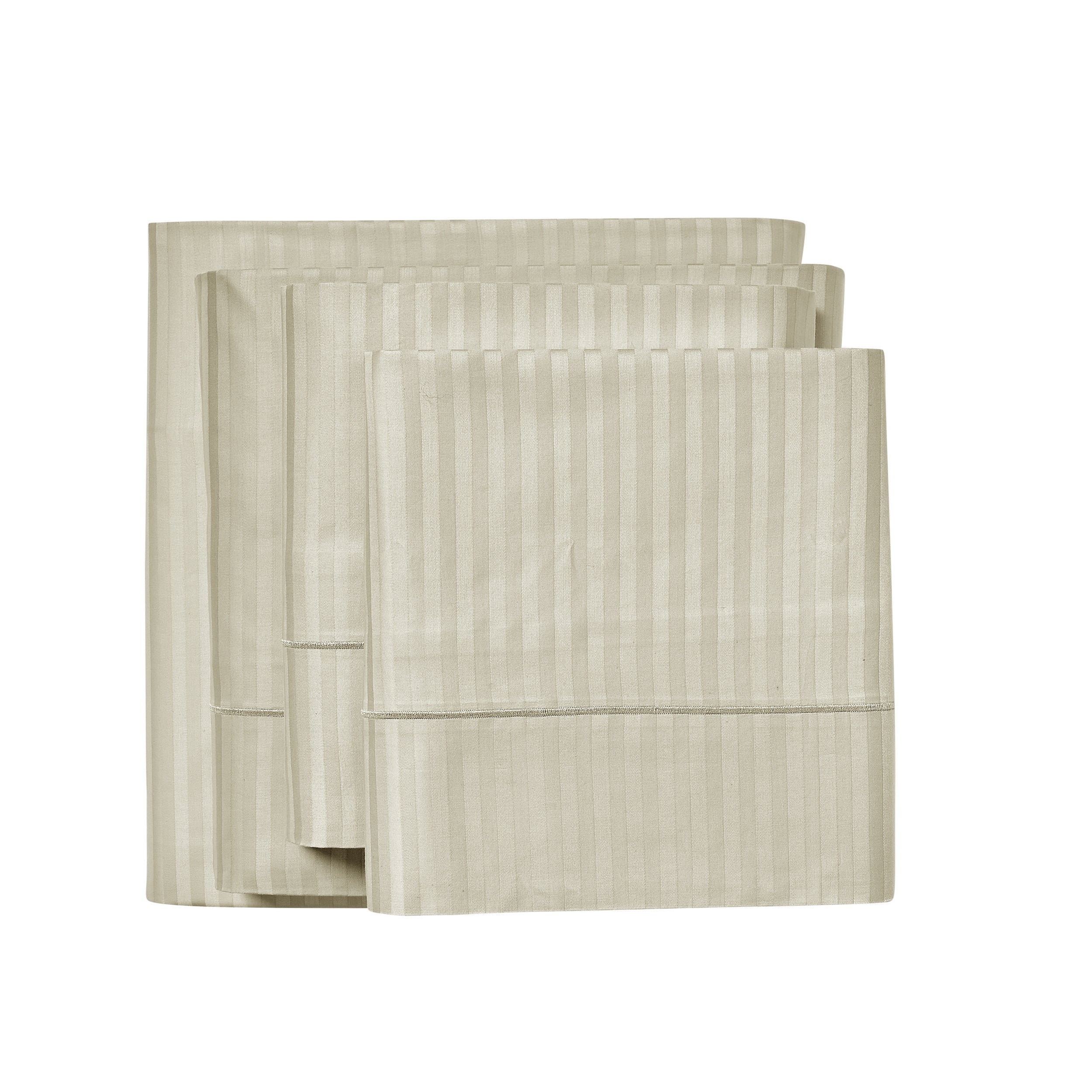 1000 Thread Count Egyptian Cotton Damask Stripe Sheet Set - Long-Lasting Quality, Durable, and Breathability for Premium Sleep