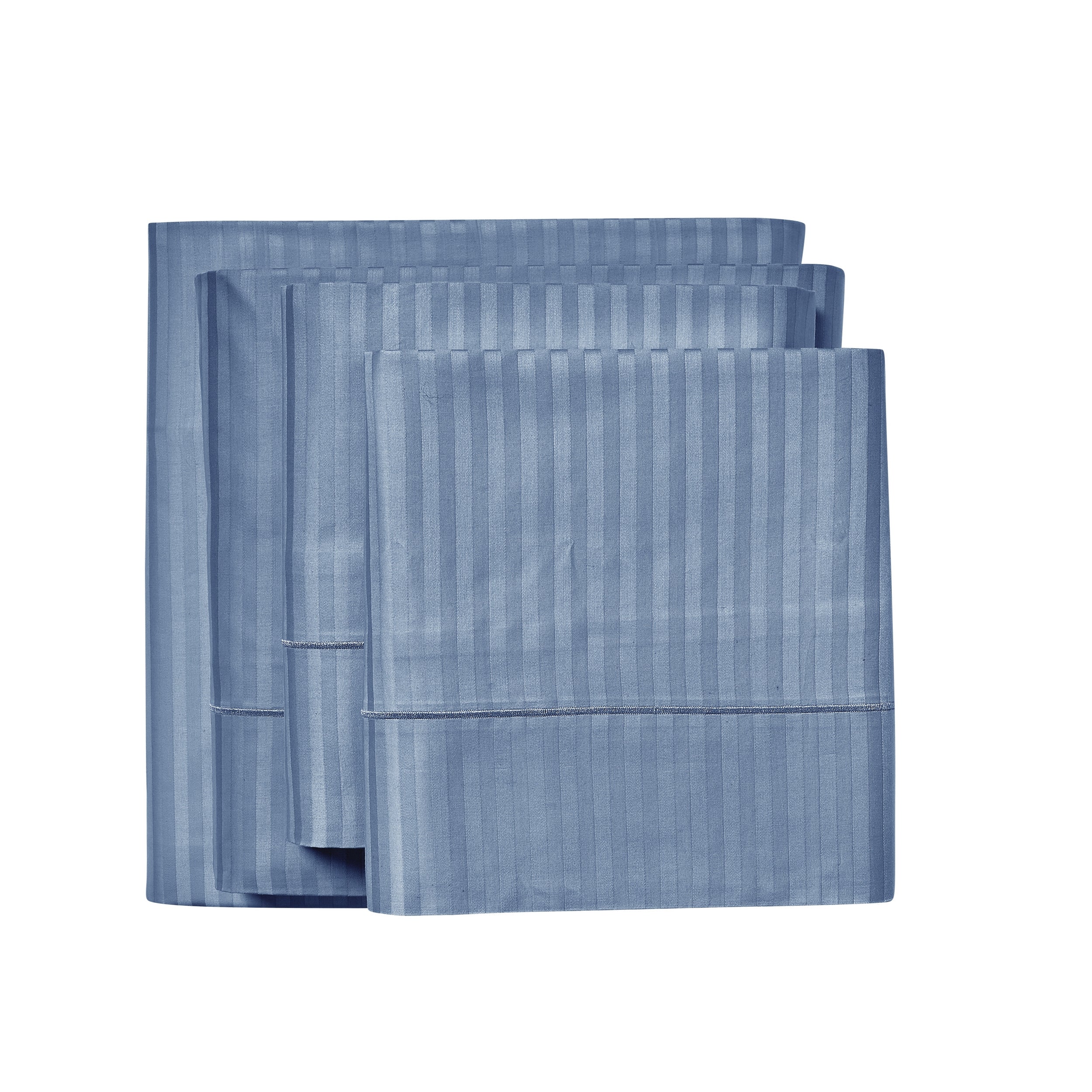 1000 Thread Count Egyptian Cotton Damask Stripe Sheet Set - Long-Lasting Quality, Durable, and Breathability for Premium Sleep