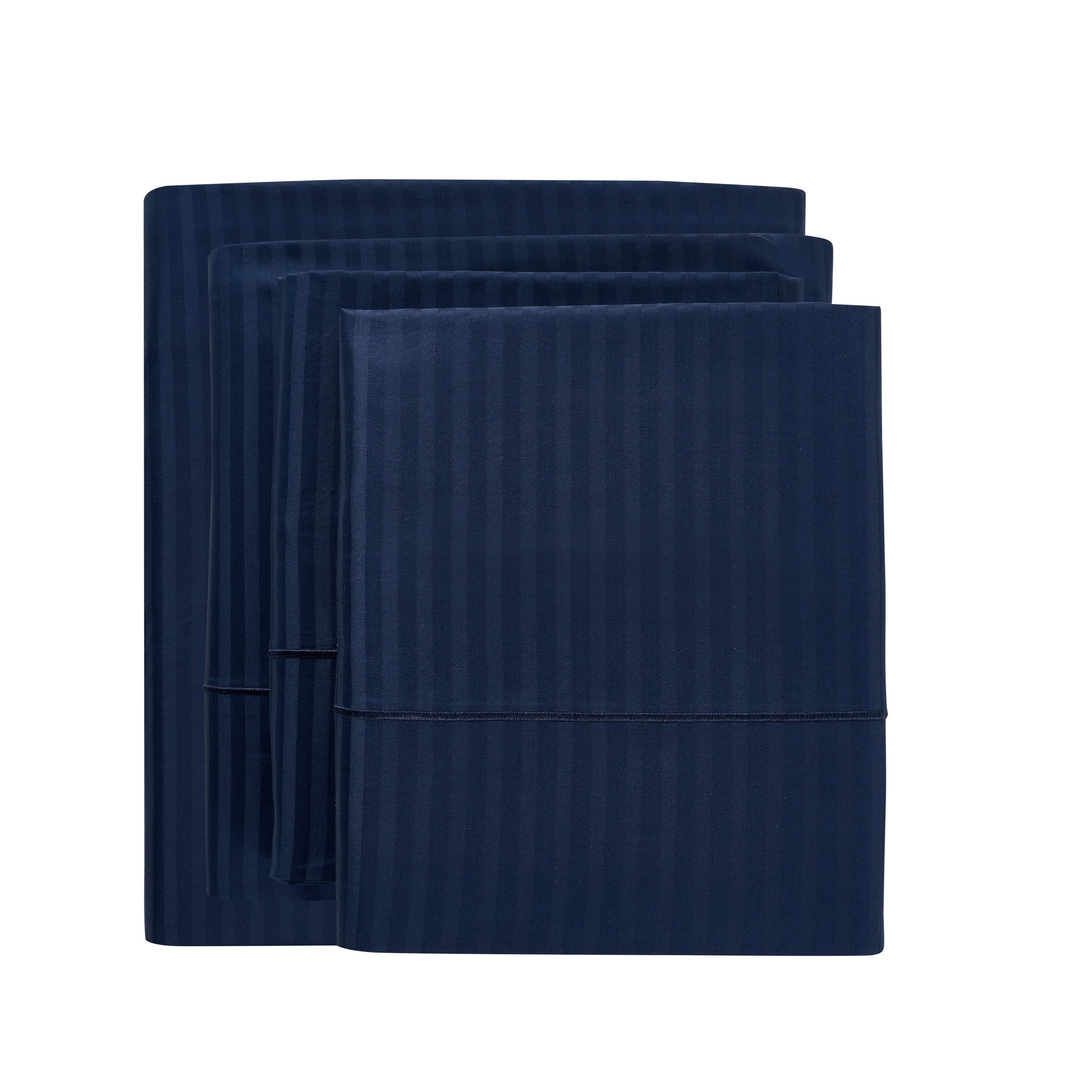 1000 Thread Count Egyptian Cotton Damask Stripe Sheet Set - Long-Lasting Quality, Durable, and Breathability for Premium Sleep