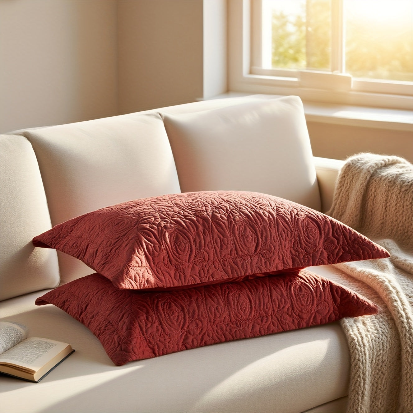 2pcs Embroidered Luxury Pillowcase Set, Solid Color Ultra-Soft Premium Hotel Quality Queen\u002FKing Pillowcase for Home Decor, Soft Breathable Pillow Covers with Envelope Closure