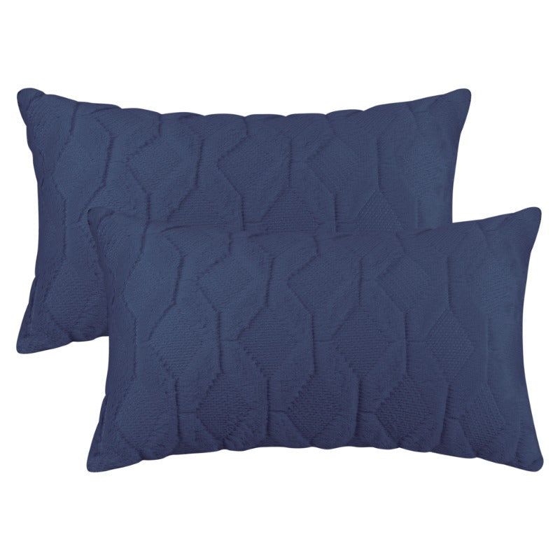 Set of 2 Soft Short Plush Decorative Throw Pillow Covers Luxury Style Cushion Pillow Cover for Sofa Bedroom, Cozy Soft Pillow Cover - Perfect for Living Room, Bedroom, Sofa and Bed Decor - for Home Decor Enthusiasts