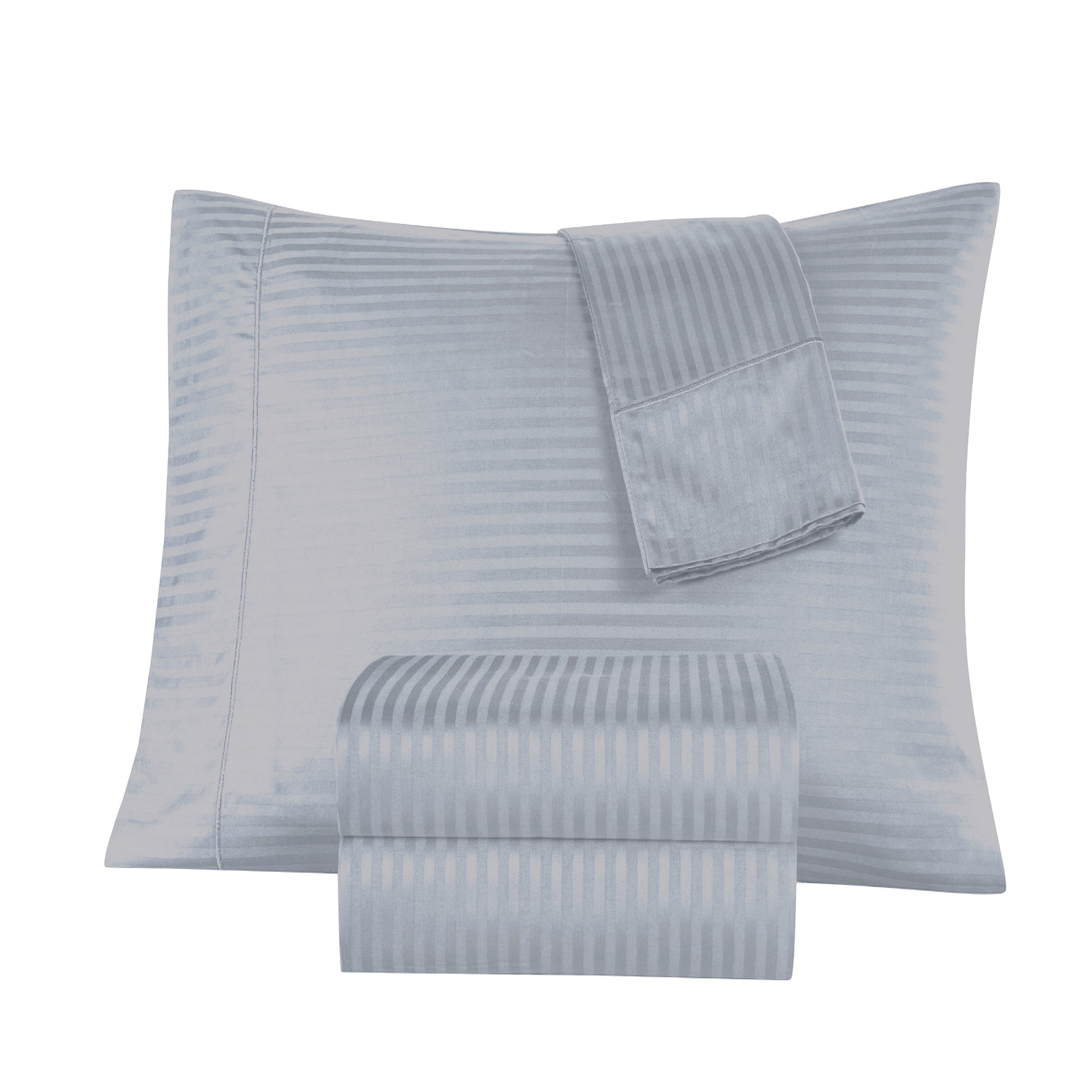 1000 Thread Count Egyptian Cotton Damask Stripe Sheet Set - Long-Lasting Quality, Durable, and Breathability for Premium Sleep