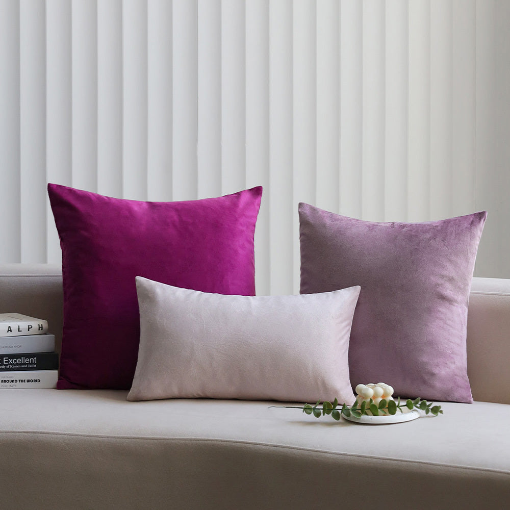Set 3 Velvet Throw Pillows INSERTS INCLUDED 3 sizes 1 of 18\