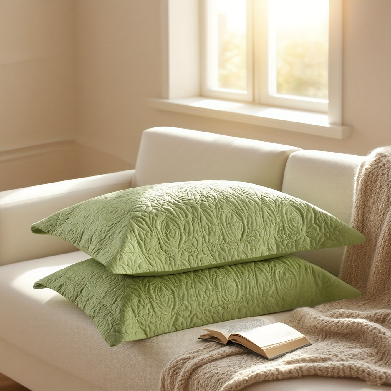 2pcs Embroidered Luxury Pillowcase Set, Solid Color Ultra-Soft Premium Hotel Quality Queen\u002FKing Pillowcase for Home Decor, Soft Breathable Pillow Covers with Envelope Closure