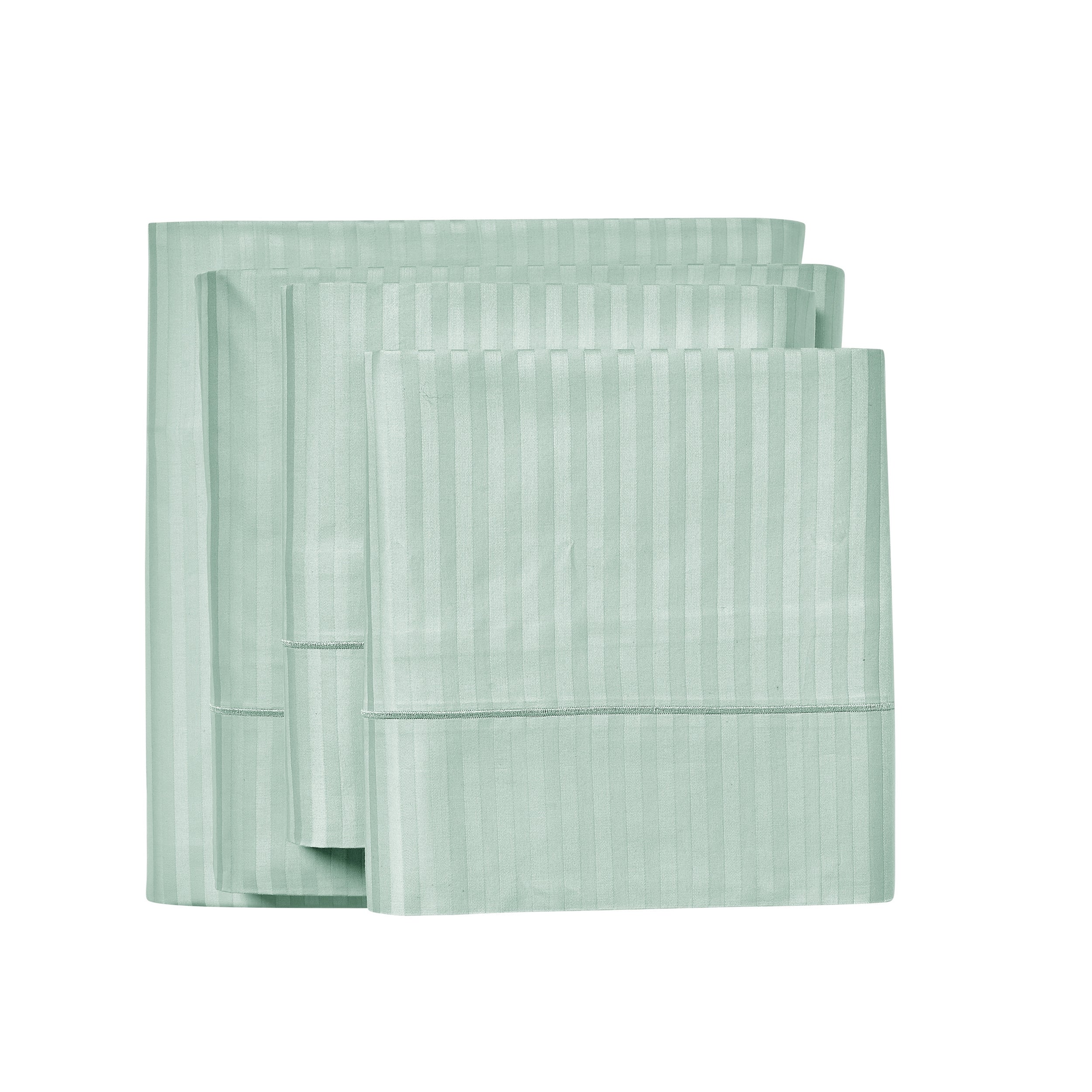 1000 Thread Count Egyptian Cotton Damask Stripe Sheet Set - Long-Lasting Quality, Durable, and Breathability for Premium Sleep